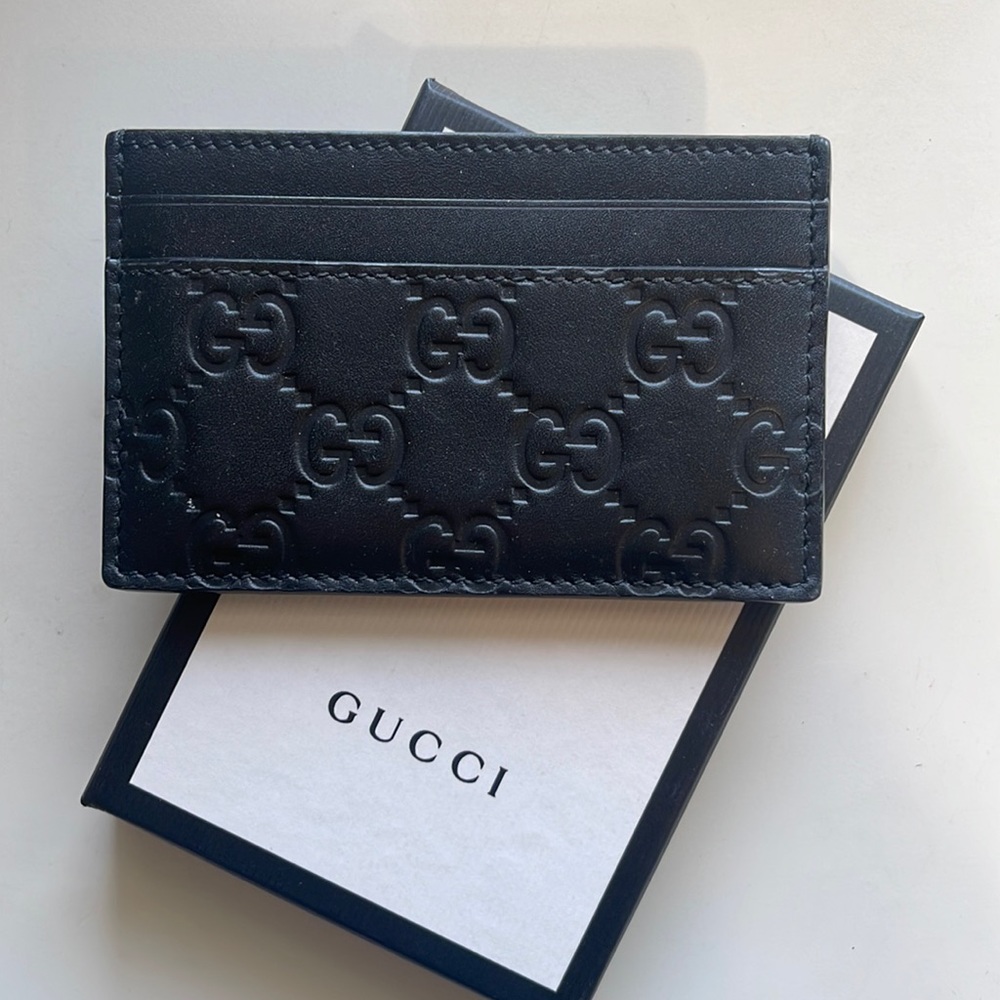 Gucci Signature card case Black